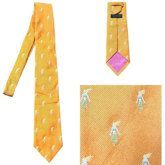 Lilly Pulitzer Other - Lilly Pulitzer Via Palm Beach Vintage Mermaid 100% Silk Neck Tie